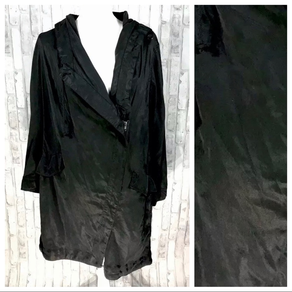 Silence Noise Urban Outfitters Jacket Black Hooded